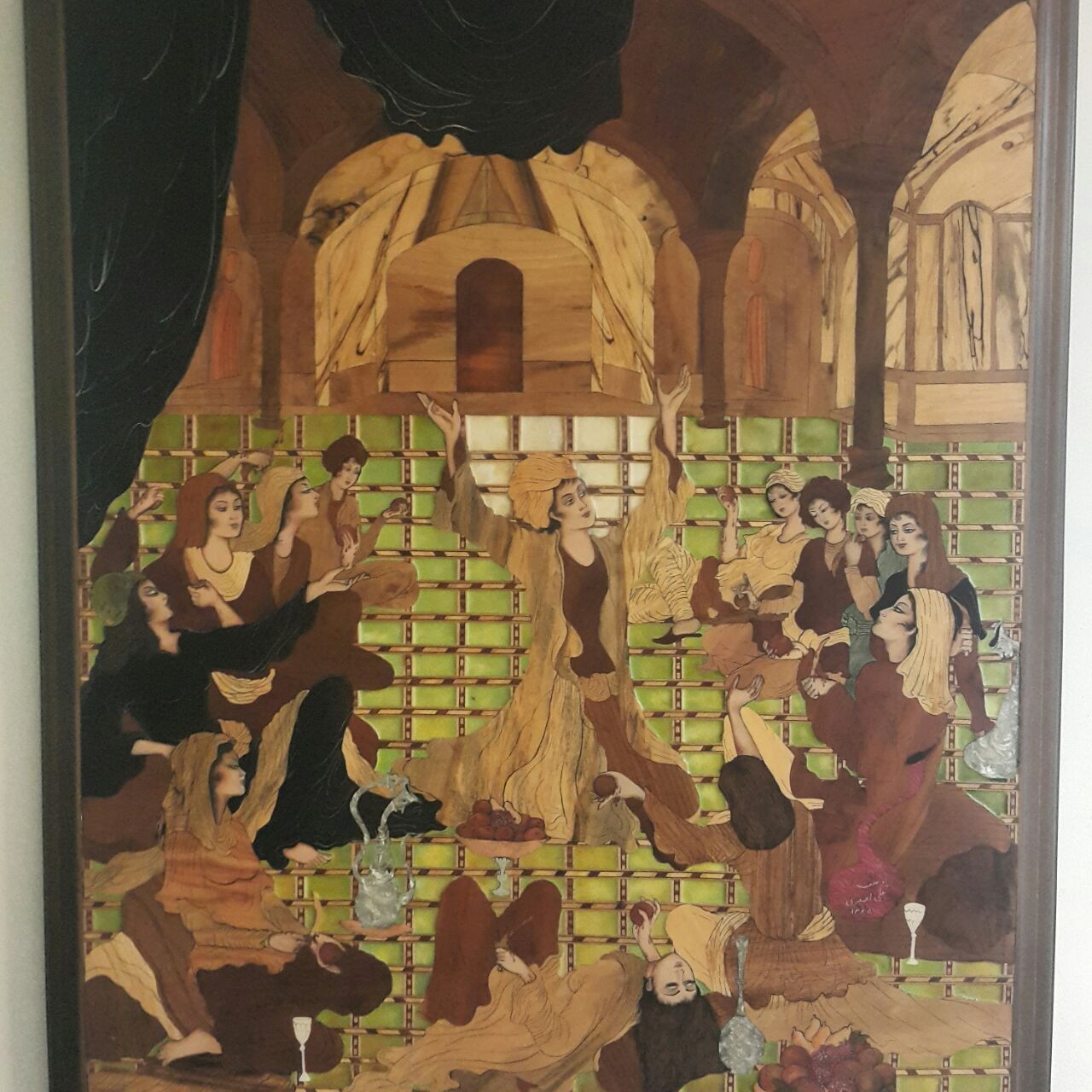 تابلو معرق طرح یوسف و ذلیخا