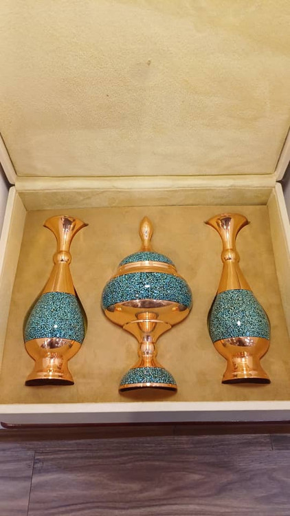 ست گلدان و شکلات خوری