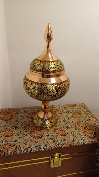 شکلات خوری خاتم کاری شده