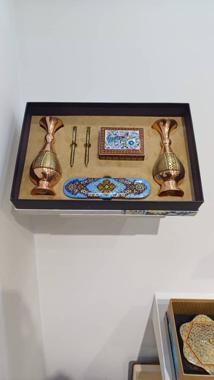 ست گلدان و جای قلم